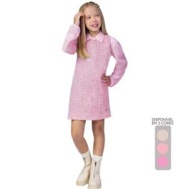 Imagem de Conjunto Salopete e Camisa de Tecido - Menina 4 a 16 anos-Feminino