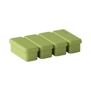 Imagem de Formas De Silicone Com 4 Compartimentos E Tampa Para Gelo, Picolés E C