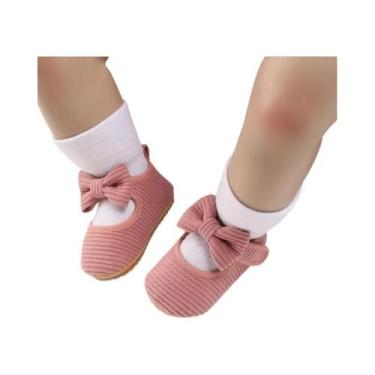 Imagem de Sapatos De Princesa Para Bebês De 0 a 1 Ano, Estilo Primavera-Outono, 