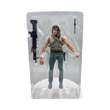 Imagem de Figura De Ação Rambo NECA First Blood John J Rambo Modelo De Soldado D