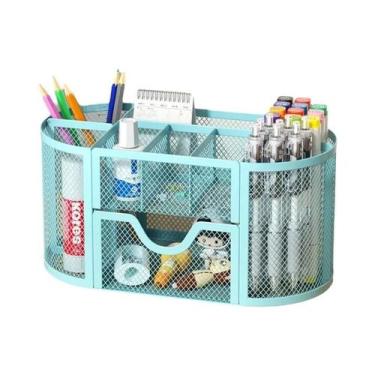 Imagem de Organizador De Mesa Em Metal Com Grande Capacidade, Suporte Para Canet