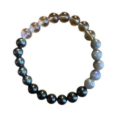 Imagem de Pulseira De Proteção Tripla Com Olho De Tigre, Hematita E Obsidiana Pa