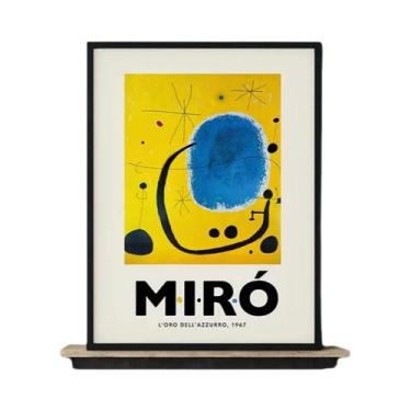 Imagem de Impressão Em Tela De Arte Abstrata Vintage Joan Miro Para Decoração De