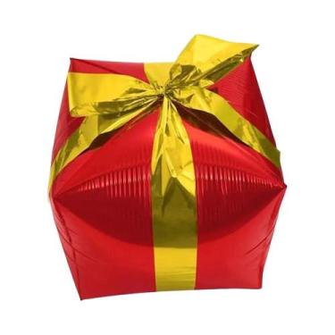 Imagem de Balão Grande De Natal Com Papai Noel E Rena Para Decoração De Festa De