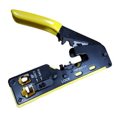 Imagem de Alicate Crimpar Rj45 Passagem Ez Crimp Cat5 Cat6 Cat7