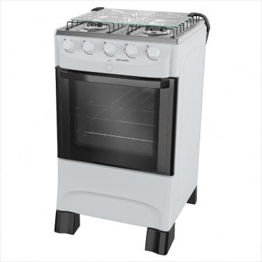 Imagem de Fogão 4 Bocas Muller Branco MFI4BB Acendimento Automatico Mesa Inox-Bivolt