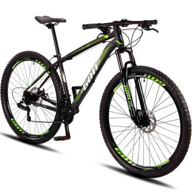 Imagem de Bicicleta Aro 29 Alumínio Gott 21v Shimano XL-R8, Preto, Verde neon, 1