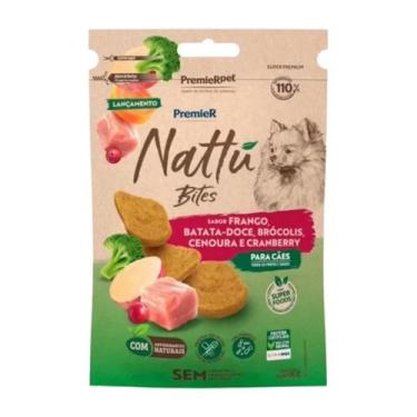 Imagem de Petisco Premier Nattu Batata Doce Bites para Cães Adultos 60gr - Premi