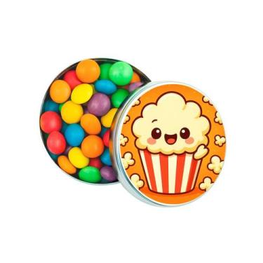 Imagem de Kit 30 Latinhas Lembrancinhas Pipoca Cor: Prateado - Gil Festa Kids De