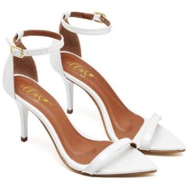 Imagem de Sandália Bico Folha Salto Médio Verniz Ella's-Feminino