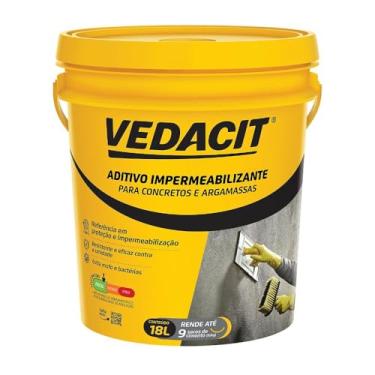Imagem de Aditivo Impermeabilizante para Concreto, Branco, 18 L, Vedacit