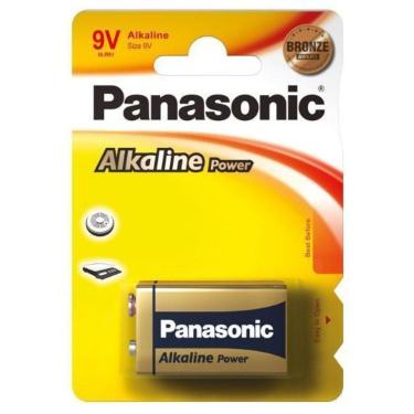 Imagem de Bateria 9V Alcalina Panasonic - 6LR61 - 6LF22XAB/1B-Unissex