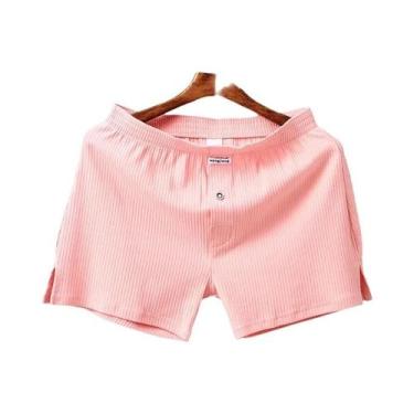 Imagem de Cuecas Boxer Masculinas De Algodão Elástico Com Costura Reforçada Para