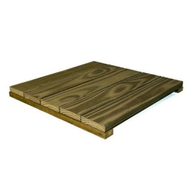 Imagem de Kit 10 Unidades Deck Modular 50cmx50cm Pinus Tratado Madeira do Brasil