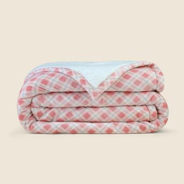Imagem de Edredom Sherpa Solteiro Rosa - A\CASA
