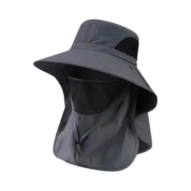 Imagem de Chapéu Balde Unissex com Proteção UV e Aba para o Pescoço - Ideal para