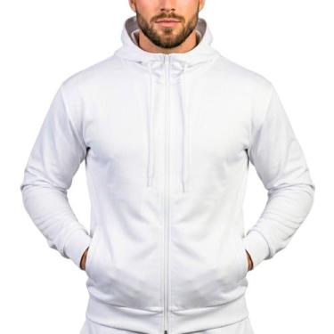 Imagem de Jaqueta Masculina Corta Vento Flanelada com Zíper e Bolsos para Frio -