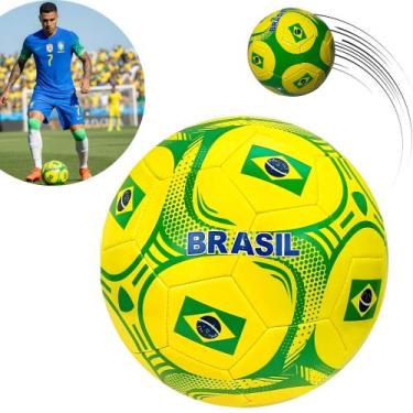 Imagem de Bola de Futebol Brasil Premium Copa 2026 Seleção Brasileira Verde Amar
