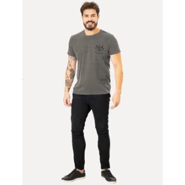 Imagem de Camiseta Reserva Masculina Sempre Hei De Ser Fla Stoned Chumbo-Masculino