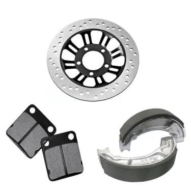 Imagem de Kit Disco Freio Pastilhas Lonas Patim Titan 150 04-08 - MR DISCO