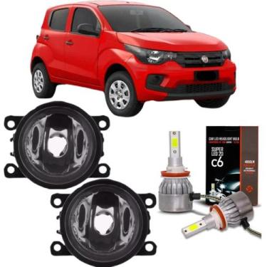 Imagem de Par farol milha fiat mobi 2016 a 2022 e super led - BIBAS