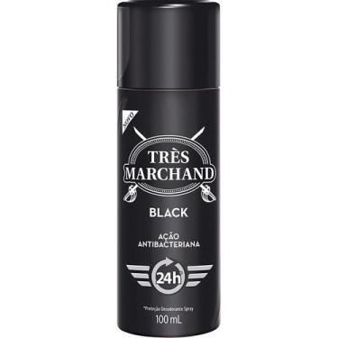 Imagem de Desodorante Spray Tres Marchand Black 100ml - 100ml