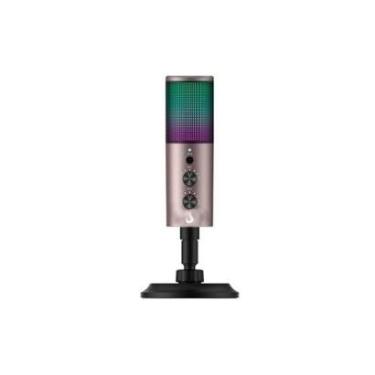 Imagem de Microfone Gamer De Mesa Rise Mode Elite 06, RGB, USB-C, Preto e Ocre - RM-ME-06-BOC-Uni...