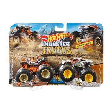 Imagem de Conjunto Hot Wheels Monster Trucks Pack de 2 Carrinhos FYJ64 (Sortidos