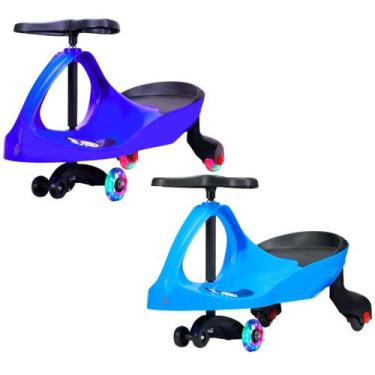 Imagem de Carrinho Rolimã Zig Zag Car 360 Roda Led Cores Sortidas - Castela