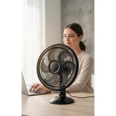Imagem de Ventilador Coluna 160W 40cm 6 Pás Preto 3 Vel - Congratulations Store