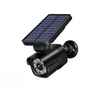 Imagem de Luz LED Solar Externa Com Câmera Falsa, Sensor De Movimento PIR Sem Fi