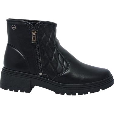 Imagem de Bota Feminina Casual Dia a Dia Passeio Festa Trabalho Cano Baixo Bico Redondo Salto Bai...