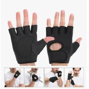 Imagem de Luva De Academia Treino Musculação Antiderrapante Reforçada Preto - Mb