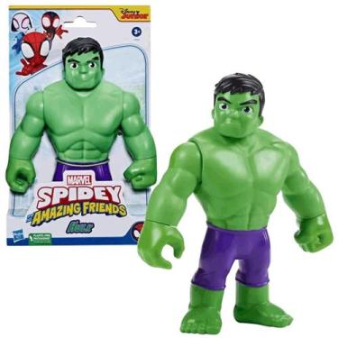 Imagem de Boneco Hulk Spidey Amazing Friends Articulado Mega Size - Hasbro