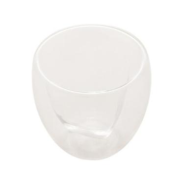 Imagem de Jogo de Copos de Vidro de Café Transparente - 80ml 2 Peças Lyor Heart,