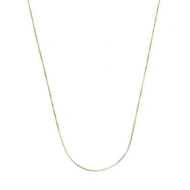 Imagem de Colar Corrente Veneziana 45Cm de 08Mm Banhado em Ouro 18K - Syrena Joi