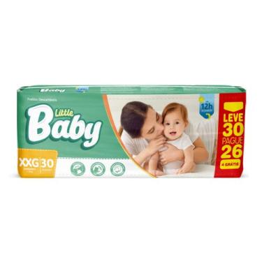 Imagem de Fralda Little Baby Tamanho P com 50 unidades 12 Horas de Proteção - CC