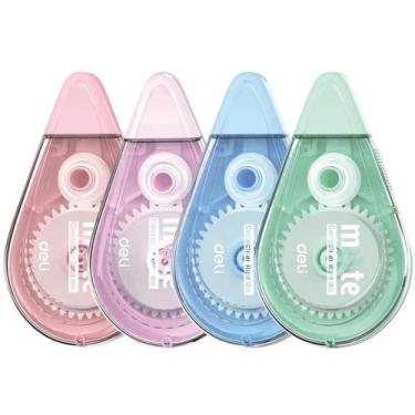 Imagem de Corretivo em Fita Silencioso Mute Sortido 5MMX12 Blister - Deli
