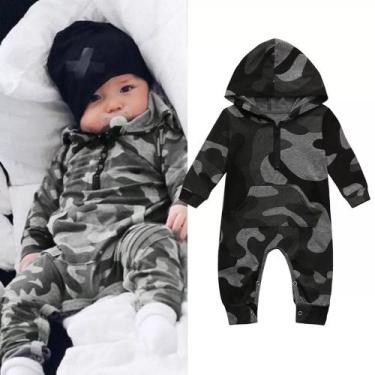 Imagem de Macacão bebê camuflado exército  - Kadu modas, M