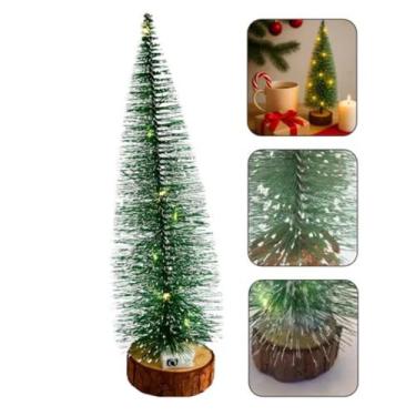Imagem de Mini Arvore de Natal Pinheiro Nevada Decoração 20cm LED - Rio Master