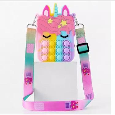 Imagem de Bolsa Infantil  Pop Bolha Silicone Divertida Vários Modelos - Magazine