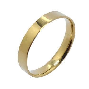 Imagem de Par de Aliança de Ouro 18k 750 Anatômica Reta 3,8mm  WG - Webgen, Ouro