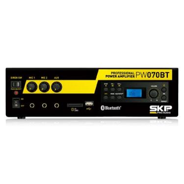 Imagem de Amplificador De Potencia 80W Com Bluetooth USB PW070BT Skp Profissiona