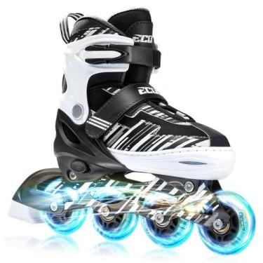 Imagem de Patins Inline Ajustáveis ECOO com Rodas que Acendem para Crianças Pequ