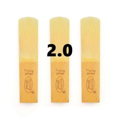 Imagem de Kit 3 Palhetas Para Clarone Baixo Flying Goose 2.0 / 2.5 / 3.0, 2.0
