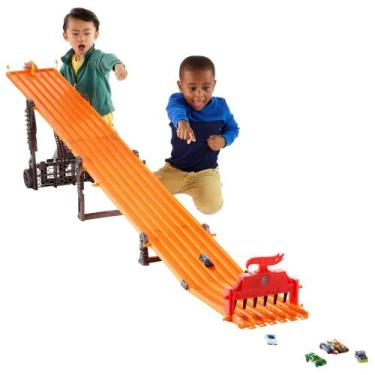 Imagem de Hot Wheels Pista Super Corrida 2,45m 6 Carros Luz E Som Mattel V1983 C