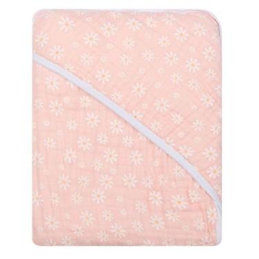 Imagem de Toalha de banho para bebê grande soft com 3 camadas de fralda estampad