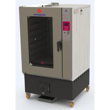 Imagem de Forno Turbo Lenha Progás Prtlf8000 Frontal 8 Esteiras, 110V