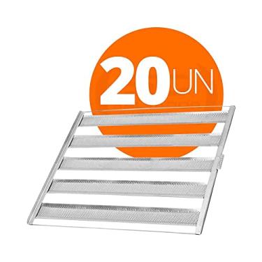 Imagem de KIT - 20 Esteiras Pão Francês 5 Talas Tiras Alumínio 7cm 50g 58x70 - Imeca