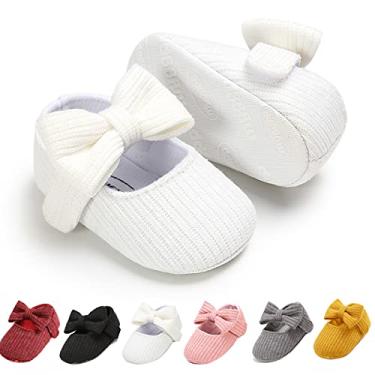 Imagem de Pantufas infantis para meninos e meninas aconchegantes botas de lã macias com calcinha quente e desenho animado sapatos para recém-nascidos, 1933 White, 12-18 Months Toddler